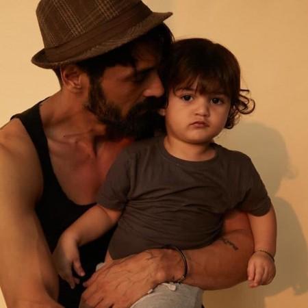 Arjun Rampal and baby