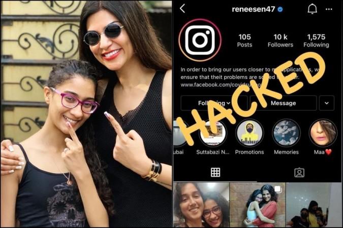 sushmita sen's daughter's account was also hacked