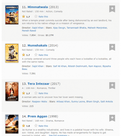 worst films by imdb