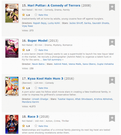 imdb worst films