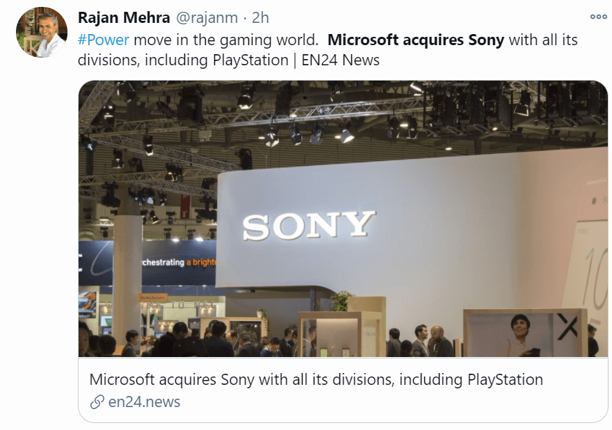 Microsoft bought Sony
