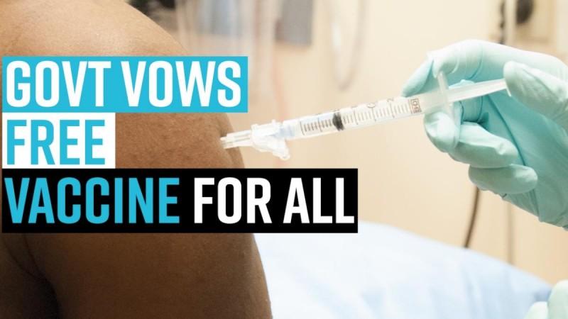Govt vows free vaccine for all