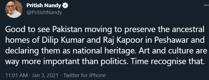 Pritish Nandy comments