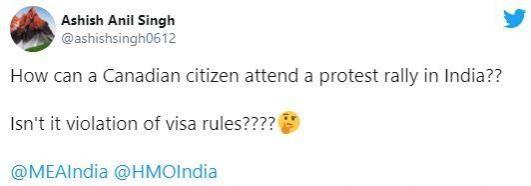 Farmer's protest