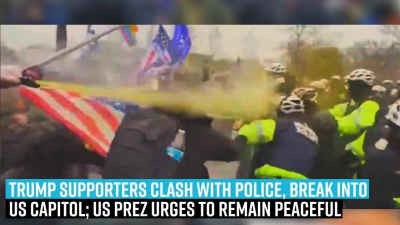Trump supporters clash with police, break into US Capitol; US Prez urges to remain peaceful