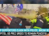 Trump supporters clash with police, break into US Capitol; US Prez urges to remain peaceful
