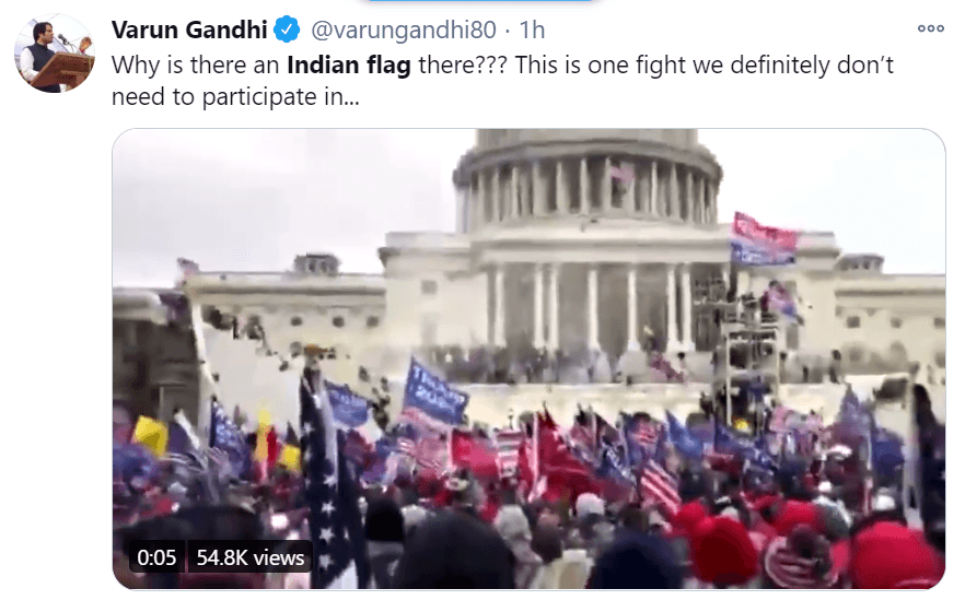 Tricolour at MAGA rally