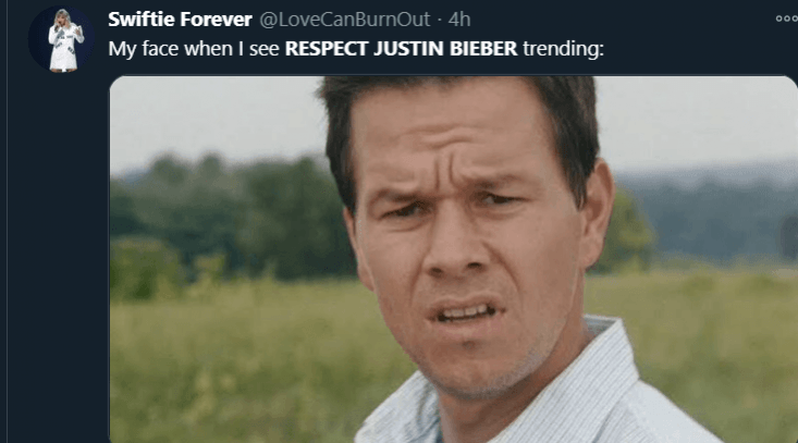 Tweeple are amused seeing respect for Justin Bieber trend