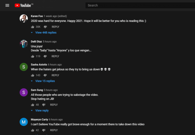 Youtube Comments