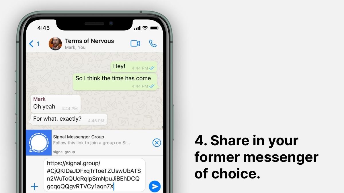 Move to Signal from WhatsApp