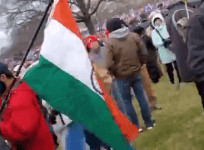Indian flag at US capitol