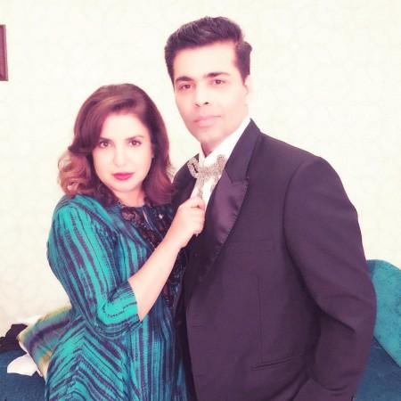 Farah Khan with Karan Johar