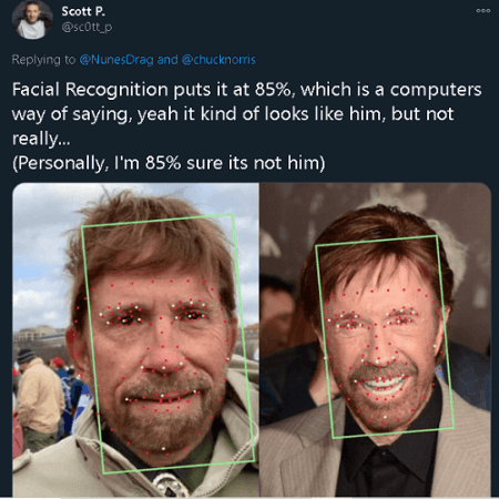 Image showing Chuck Norris at US Capitol riots goes viral Image showing Chuck Norris at US Capitol riots goes viral