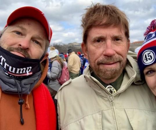 Image showing Chuck Norris at US Capitol riots goes viral Image showing Chuck Norris at US Capitol riots goes viral