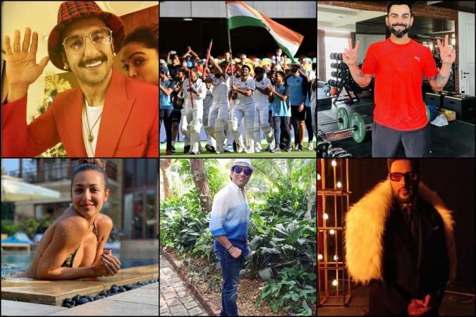 celebs and cricketers celebrate the victory of Team india