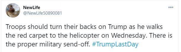 trump send off