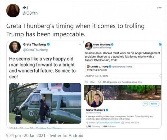 Greta reactions