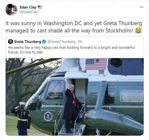 Greta trolls Trump