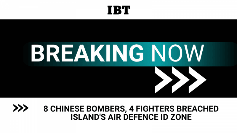 Eight Chinese Bombers 4 Fighters Breached Island S Air Defence Id Zone Taiwan Defence Ministry Ibtimes India