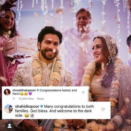 Shahid and Shraddha wished Varun