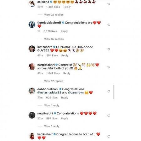Celebs who wished Varun Dhawan