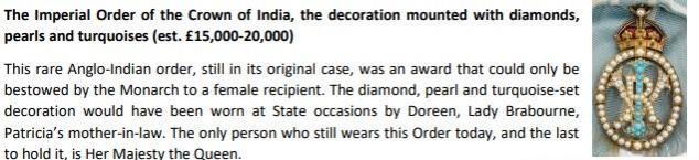 Imperial Order of the Crown of India seal Imperial Order