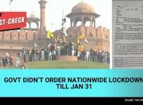 Fact check lockdown
