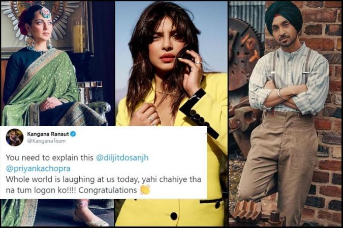 Kangana, Priyanka dn Diljit