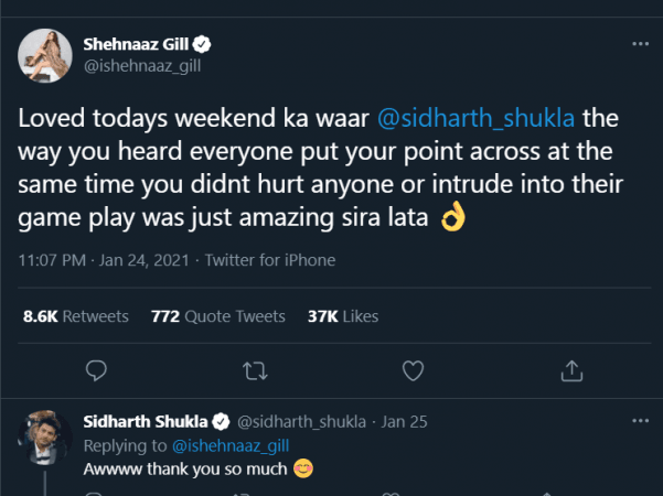 Sidharth's reply
