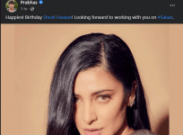 Prabhas wishes Shruti haasan