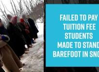 Private tuition makes students stand in snow