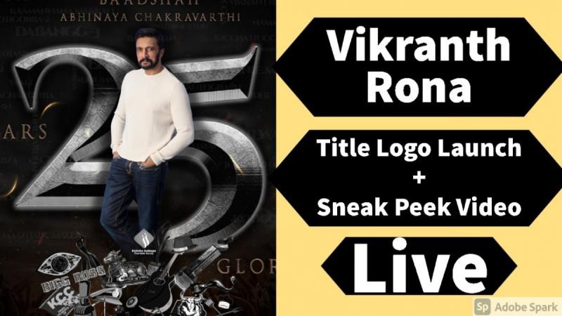 Catch the live action of Sudeep's Vikranth Rona Title, Teaser Launch at Burj Khalifa in Dubai. Live: Sudeep's Vikranth Rona Title, Teaser Launch in Burj Khalifa
