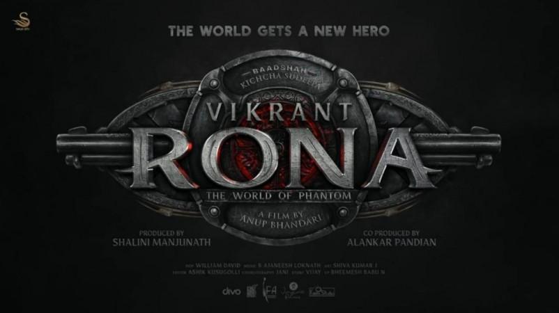 Check out the title logo of Sudeep's Vikranth Rona. Vikranth Rona Title Logo