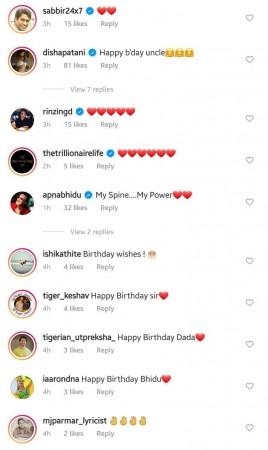 Disha Patani wished Jackie Shroff