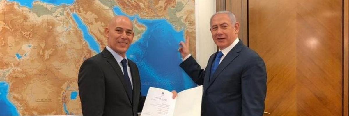 Israel's ambassador to India Ron Malka on left Israel's ambassador to India Ron Malka