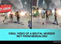 Viral video of BLR murder. NOT