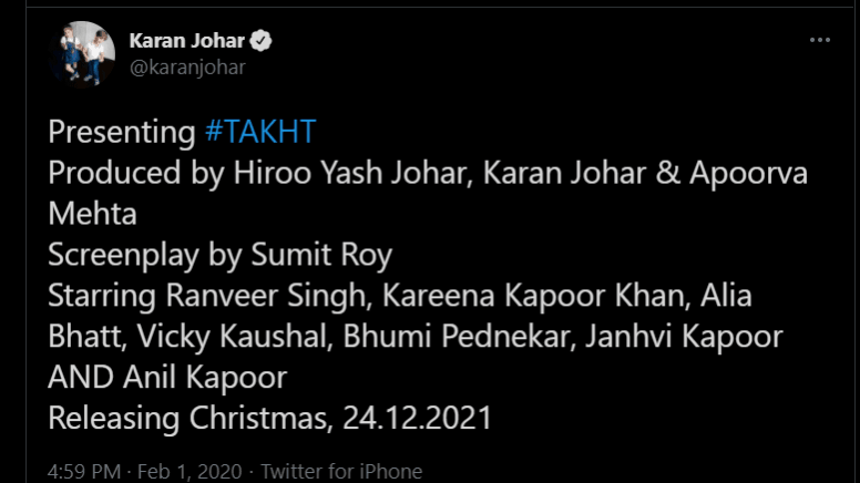 Takth Tweet