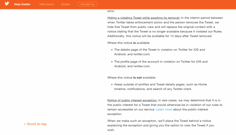 Enforcement Tweets