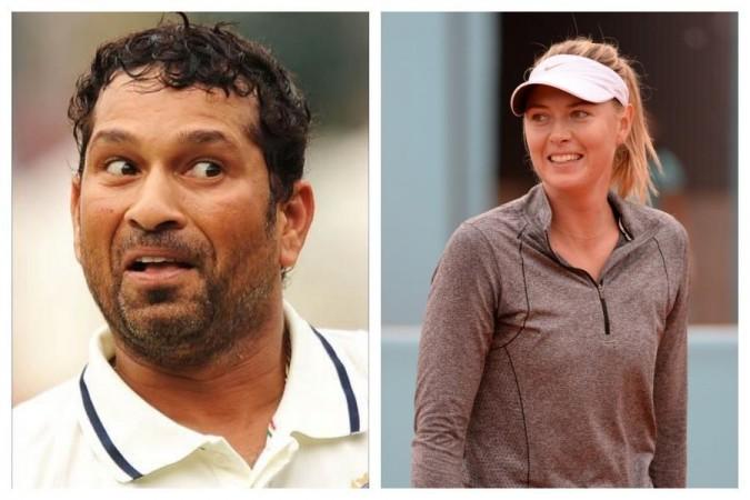 Sachin Tendulkar (Left), Maria Sharapova (Right) Sachin Maria Sharapova