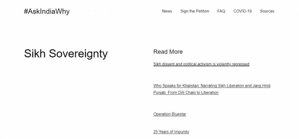 Home page of AskIndiaWhy campaign website by Poetic Justice Foundation AskIndia