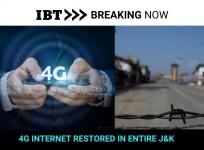 BIG NEWS: 4G internet restored in entire J&K finally; this time for real