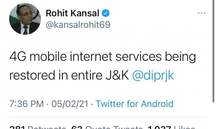 4G in J&K