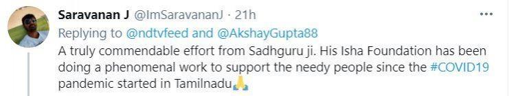 Twitter reaction Jaggi Vasudev