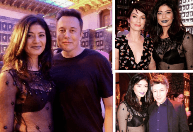 Pooja Batra, Elon Musk, Lena Headley Pooja Batra, Elon Musk, Lena Headley