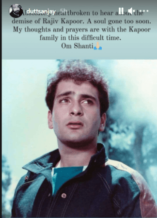 Sanjay Dutt pays tribute