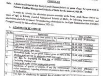 Nursery admissions in Delhi