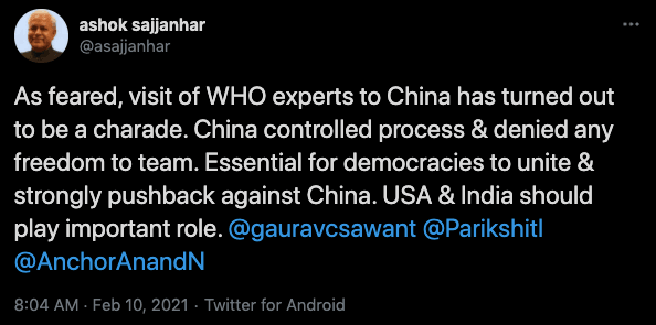 WHO china joint study