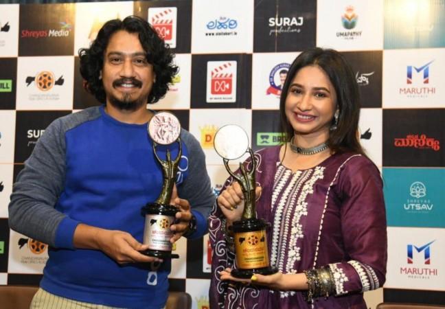 Sanchari Vijay and Manvitha Kamath. Sanchari Vijay and Manvitha Kamath