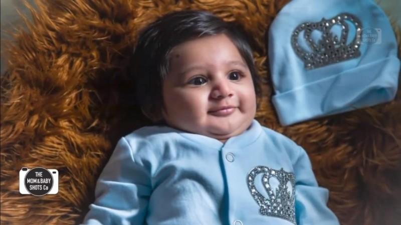 Junior Chiru's first Picture is Here. Chiranjeevi Sarja's Son Photo