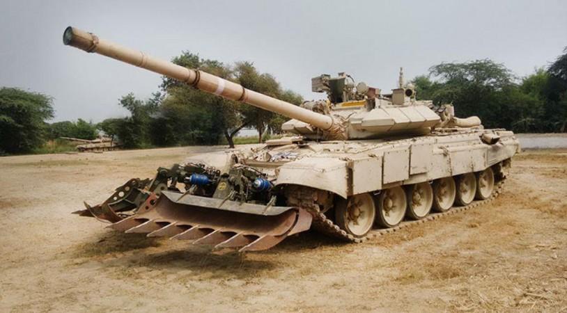 Engineering Mine Plough - Installed on MBT Engineering Mine Plough - Installed on MBT